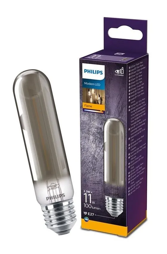 LED-Lampe Classic T32 E27 2.3W =11W 1800K warm WW 100lm Philips