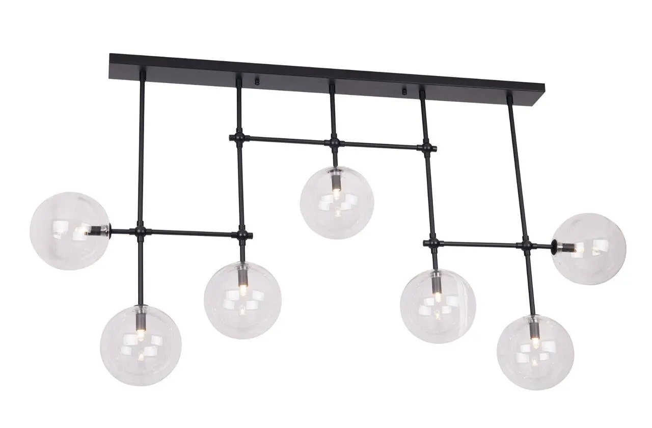 LOLLIPOP Hängeleuchte 7xG9 schwarz Maxlight P0396