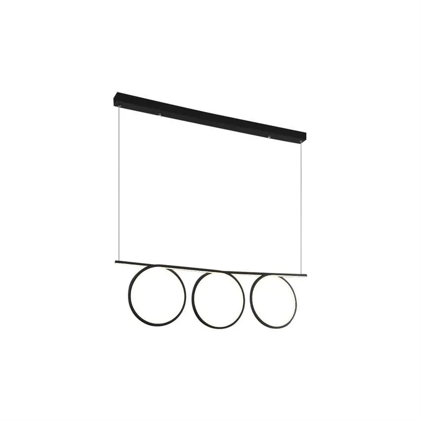 LOOP Hängeleuchte schwarz LED 3x 60W 3000K 4200lm IP20 Milagro