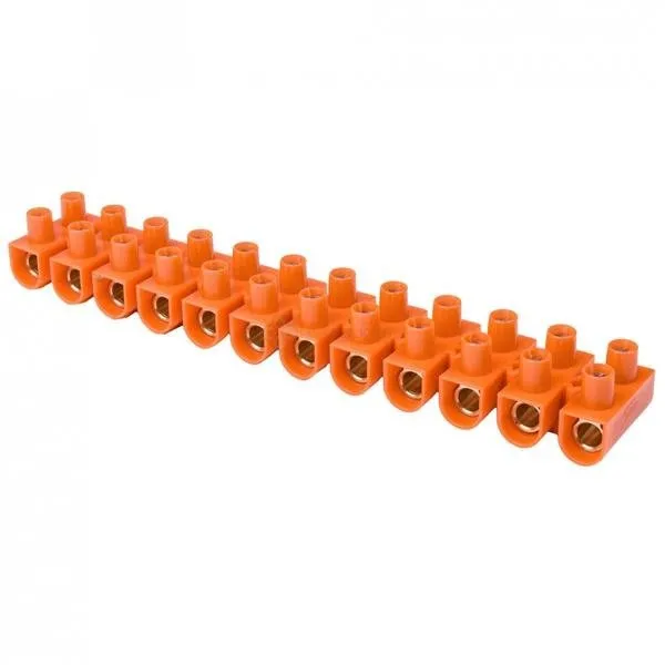 LTF-Reihenklemme thermoplastisch, 16 mm2, 12 Leiterbahnen, orange LTF12-16.0