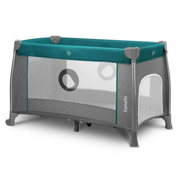 Lionelo Thomi Babyreisebett Green Turquoise
