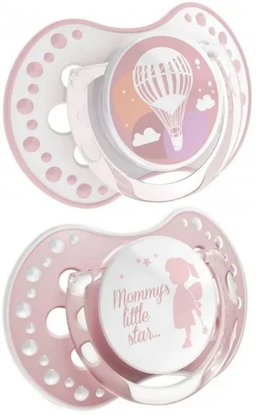Lovi Dynamic Silikon Schnuller 0-3m 2Stk. 22/844 Stolz&Freude Mädchen