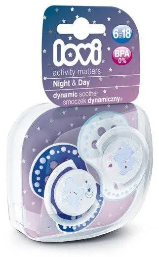 Lovi Dynamischer Schnuller 6-18m Silikon Schnuller 2St. 22/811junge_E