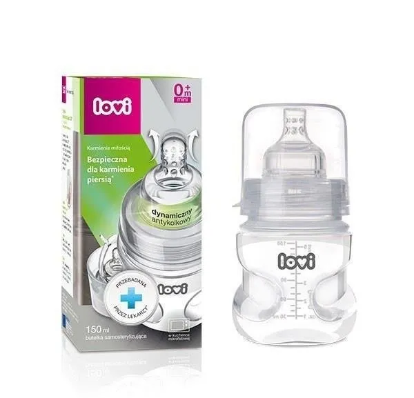 Lovi Selbst-sterilisierende Mikrowellenflasche 150ml 21/573