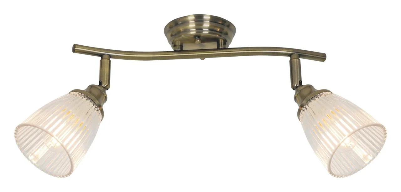 MARTHA Deckenleuchte antik bronze 2x E14 40W IP20 Rabalux