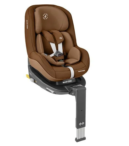 Maxi-Cosi Pearl Pro 2 Autositz 0-18 kg RWF + Maxi-Cosi Familie Fix3 Basis Authentic Cognac