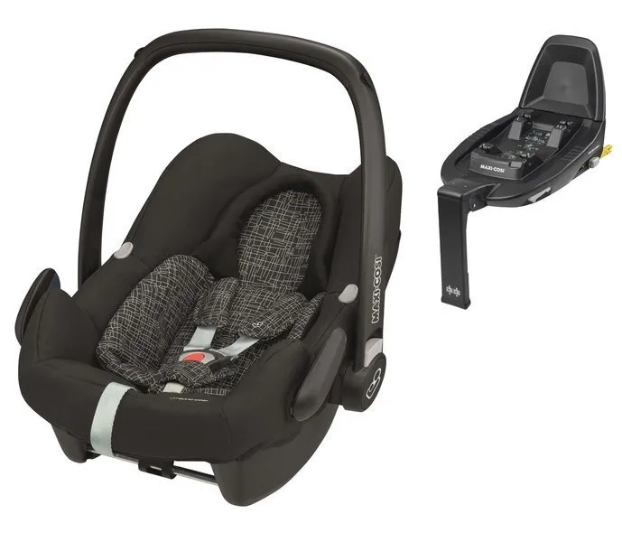 Maxi Cosi Rock I-Size Autositz 0-13 kg + Maxi-Cosi Family Fix2 Base Black Grid