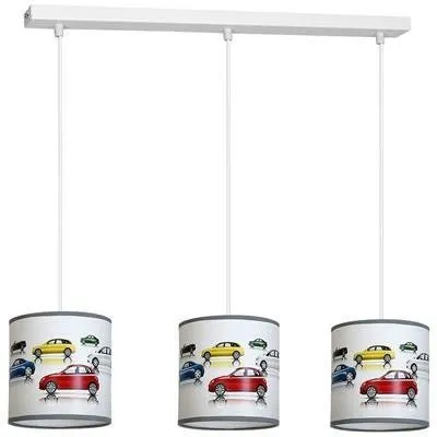 Mehrfarbige CARS-Pendelleuchte 3x E27 60W IP20 Milagro