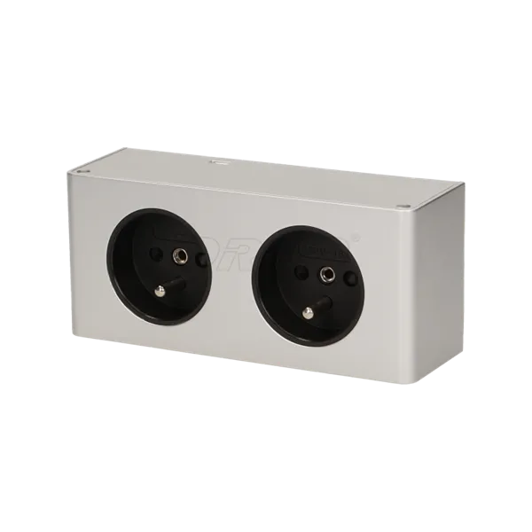 Möbelsteckdose 2x2P+Z Orno