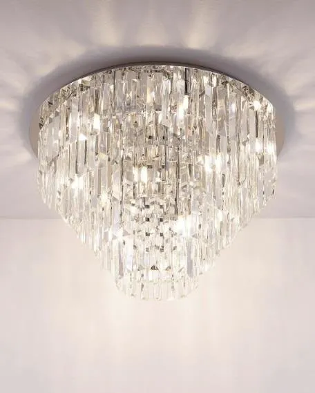 Monaco 15xG9 rundes Glas Kristall Plafond C0137 Maxlight