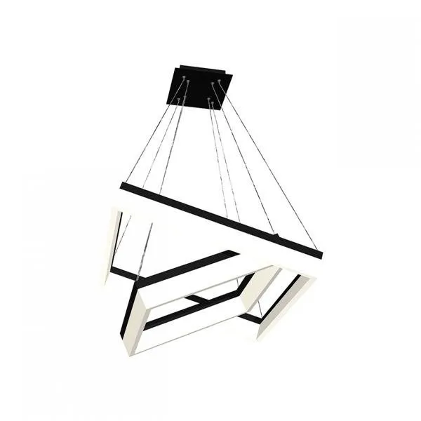 NERO 80W LED-Pendelleuchte IP20 schwarz 4000K Milagro