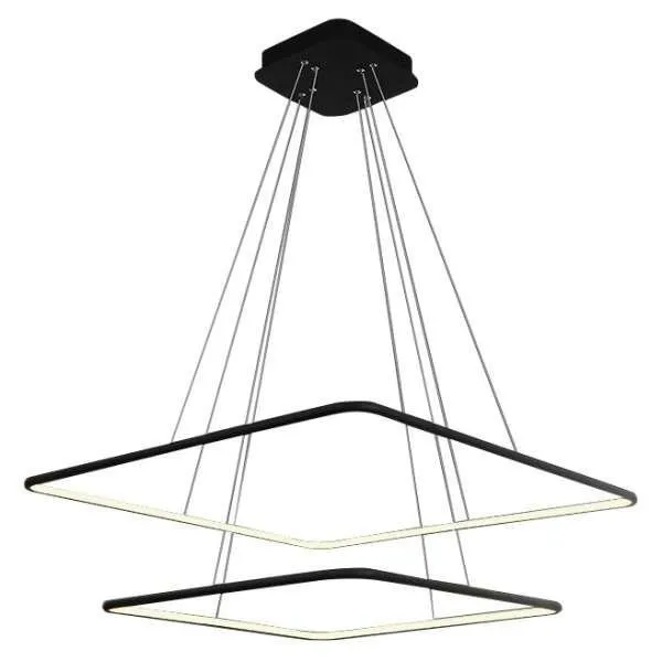 NIX schwarz LED-Pendelleuchte 2x 50W 3000K 3500lm Milagro ML518