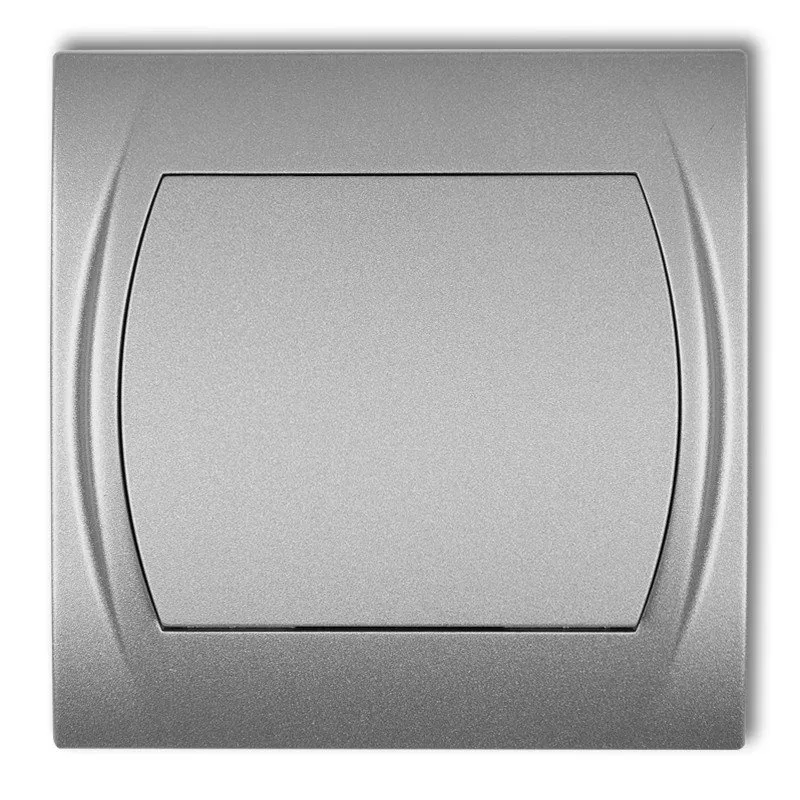 NO-Schalter, einpolig (eine Taste, ohne Piktogramm) silber 7LWP-4.1