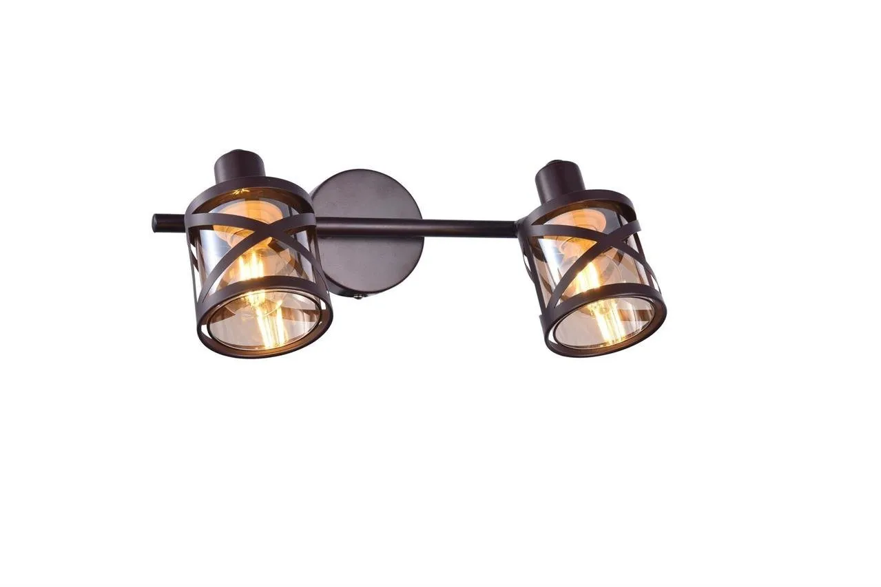 OBERON Wandleuchte 2xE14 braun Rabalux 5336