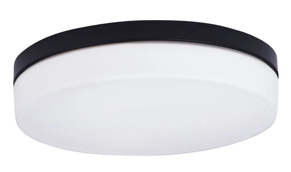 ODA rund plafond 3xE27 schwarz IP44 Maxlight C0194