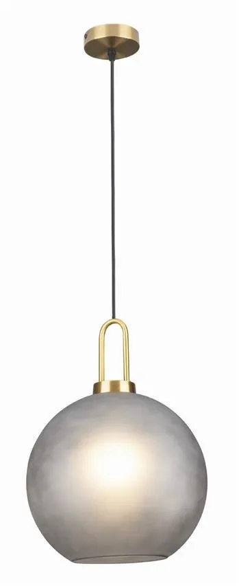 PLUTON E27 gold, grau Glas Pendelleuchte Maxlight P0415