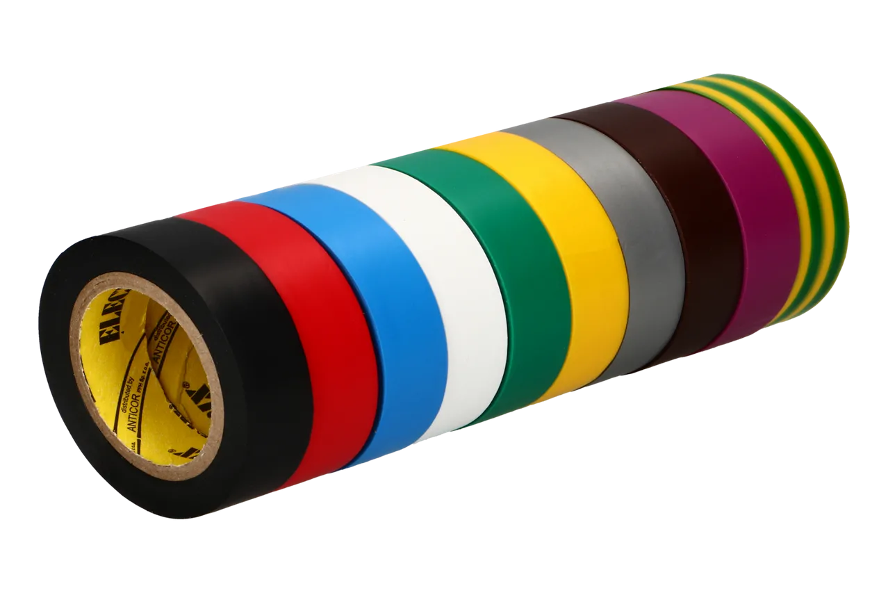 PVC Isolierband 15mm x 10m wasserdicht Anticor 211 Regenbogen Set