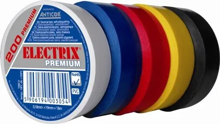 PVC Isolierband 19mm x 18m Premium Anticor 200 Regenbogen Set