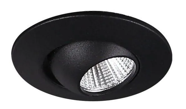 Pendel-Einbauleuchte YUCA ROUND TILTED LED 3W 3000K 250lm CRI80 schwarz Maxlight H0105