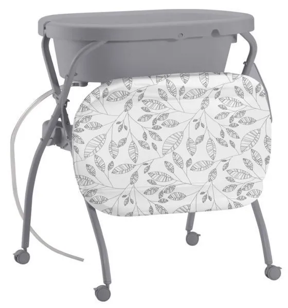 Petite&Mars Wickeltisch mit Wanne 3in1 Grau