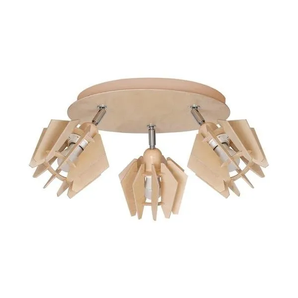 Plafond Aufputz ORINOKO III beige 3xE27 40W IP20 Milagro