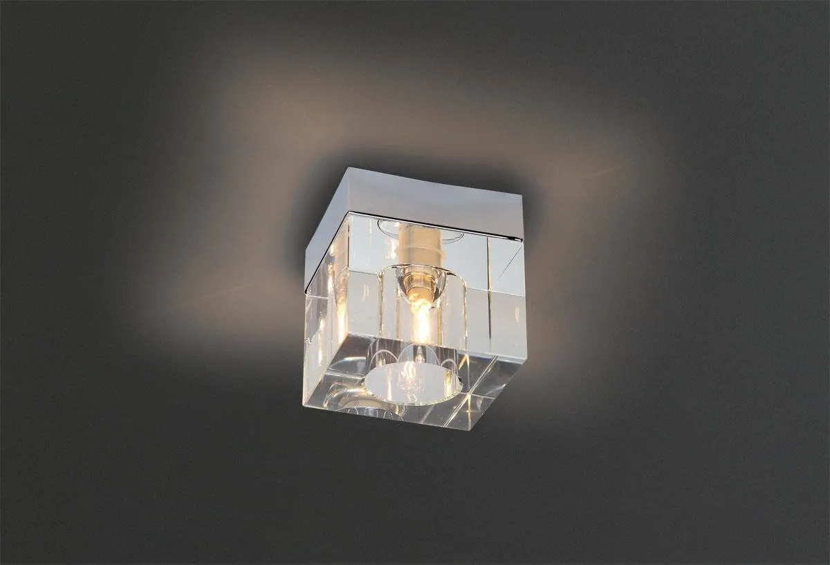 Plafond Ice Mini G9 quadratisches Glas C0028 Maxlight