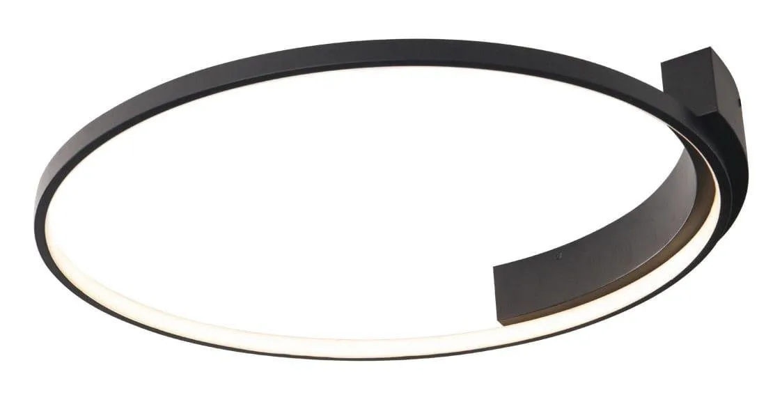 Plafond rund VELVET LED 38W 3000K 2280lm schwarz Maxlight C0198