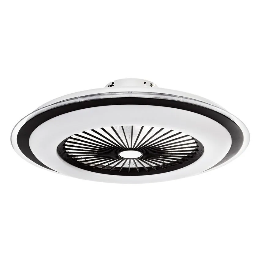 Plafond rund ZONDA LED 60W 3000-6000K 3900lm schwarz mit Lüfter ML6090 Milagro