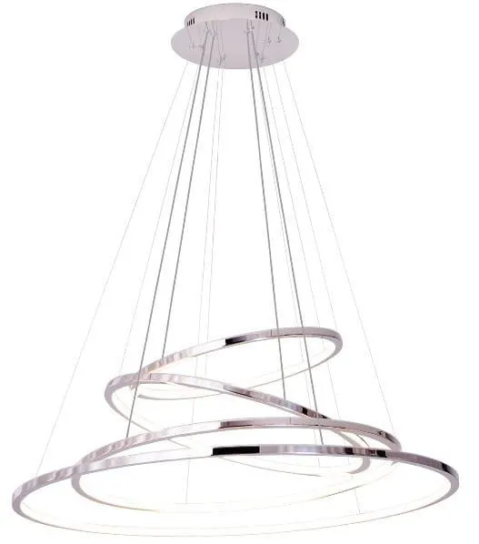 QUEEN II LED-Pendelleuchte 10W + 14W + 18W + 25W 3000K 6700lm DIM chrom Maxlight P0374D