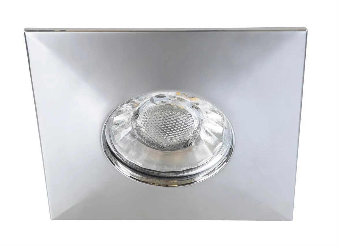 Quadratische Deckenleuchte 3 Stück RANDY chrom LED 4W 350lm 3000K IP44/IP20 Rabalux