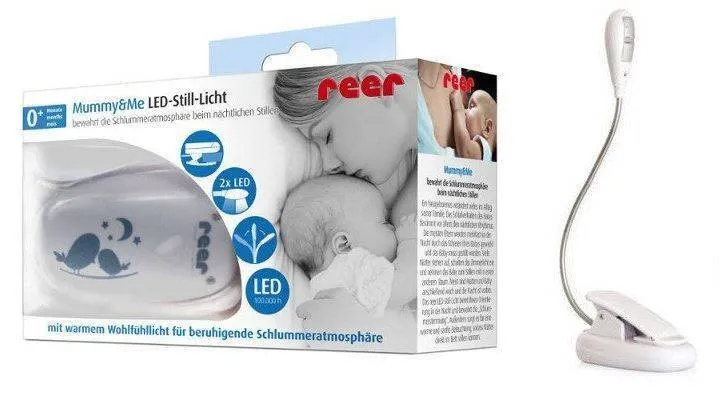 REER LED-Nachtlicht zum Lesen Füttern mit Clip Weiß RE-52010