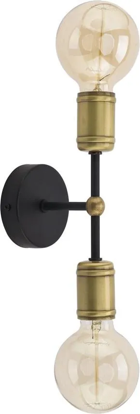 RETRO Deckenleuchte schwarz 2x E27 60W 1902 TK Lighting