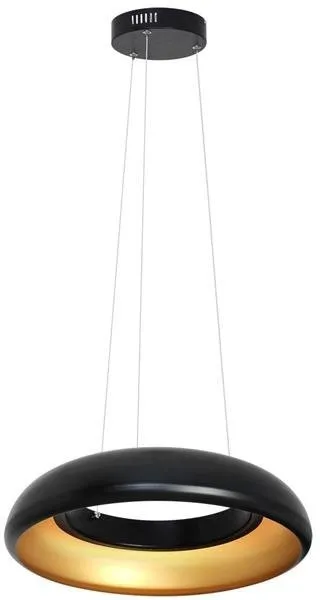 RONDO NERO 12W schwarz LED-Pendelleuchte IP20 4000K Milagro