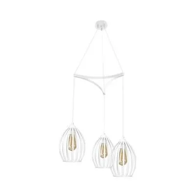 RUSSEL Pendelleuchte weiß 3x E27 60W IP20 Milagro