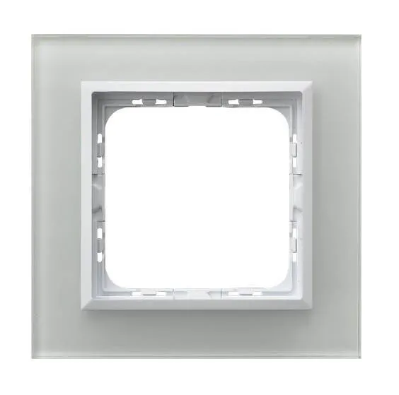 Rahmen 1-fach weisses Glas Ospel Sonata R-1RGC/31/00