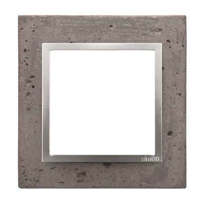 Rahmen 1fach grau Beton Kontakt Simon 54 Nature DRN1/96