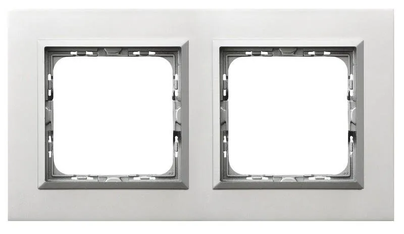 Rahmen 2-fach Aluminium Ospel Sonata R-2RAC/35/38