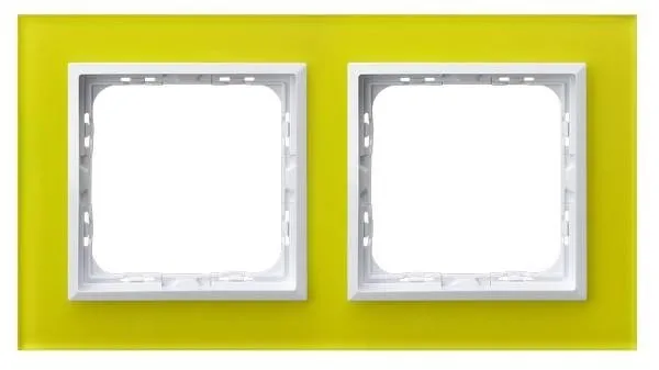 Rahmen 2-fach Limette Glas Ospel Sonata R-2RGC/60/00