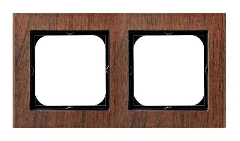 Rahmen 2-fach Nussbaumholz Ospel Sonata R-2RW/34