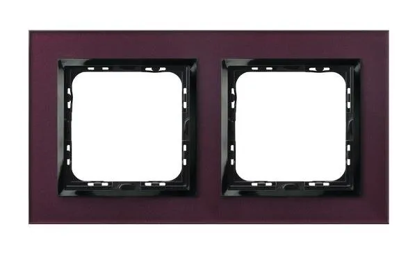 Rahmen 2-fach Pflaume Glas Ospel Impression R-2YGC/61/25