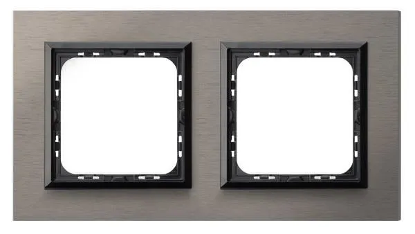 Rahmen 2-fach gebürsteter Satin Ospel Sonata R-2RAC/63/25