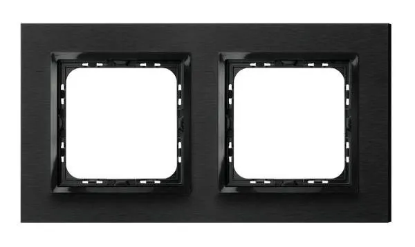 Rahmen 2-fach gebürstetes Anthrazit Ospel Impression R-2YAC/64/25
