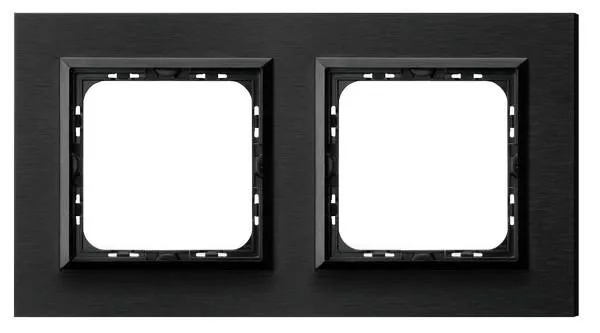 Rahmen 2-fach gebürstetes Anthrazit Ospel Sonata R-2RAC/64/25