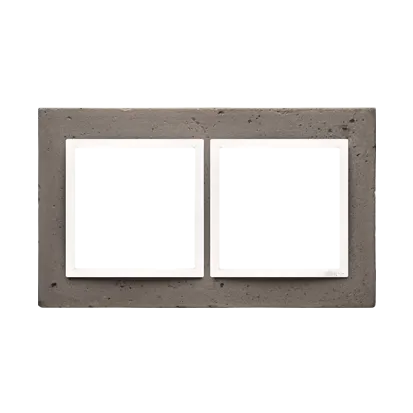 Rahmen 2fach grau Beton Kontakt Simon 54 Nature DRN2/96