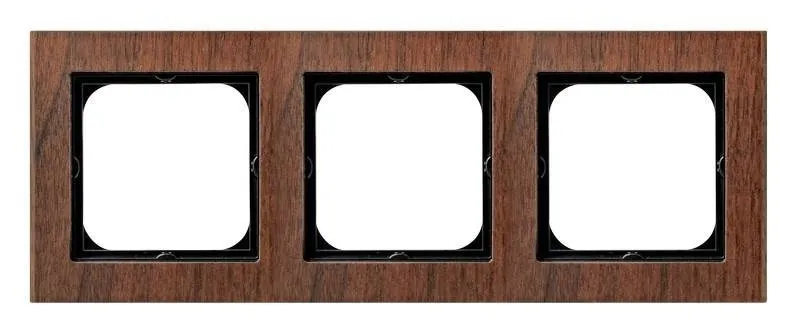 Rahmen 3-fach Nussbaumholz Ospel Sonata R-3RW/34
