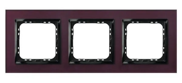 Rahmen 3-fach Pflaume Glas Ospel Impression R-3YGC/61/25