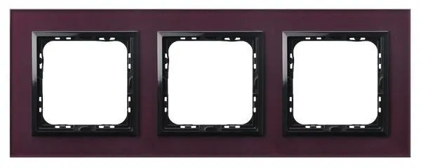 Rahmen 3-fach Pflaume Glas Ospel Sonata R-3RGC/61/25