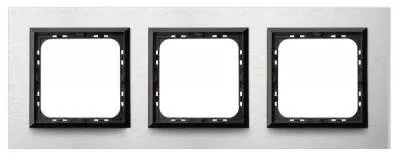 Rahmen 3-fach gebürstetes Aluminium Ospel Sonata R-3RAC/62/25