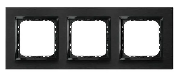 Rahmen 3-fach gebürstetes Anthrazit Ospel Impression R-3YAC/64/25