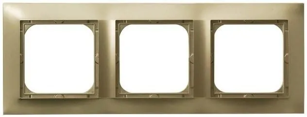 Rahmen 3-fach goldfarbig metallic Ospel Impression R-3Y/28